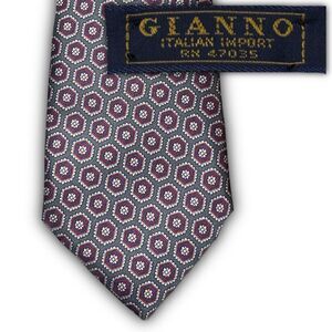 Vintage Gianno Italian Import Silk Tie